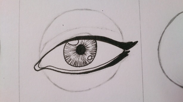 graphic novel drawing eyes
